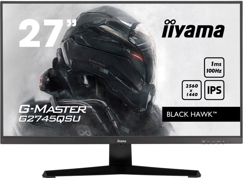 iiyama G-Master/ G2745QSU-B1/ 27"/ IPS/ QHD/ 100Hz/ 1ms/ Black/ 3R - obrázek produktu