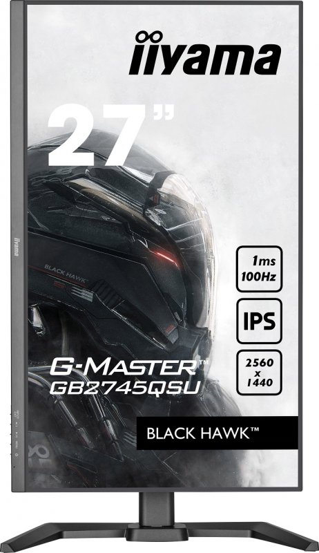 iiyama G-Master/ GB2745QSU-B1/ 27"/ IPS/ QHD/ 100Hz/ 1ms/ Black/ 3R - obrázek č. 1