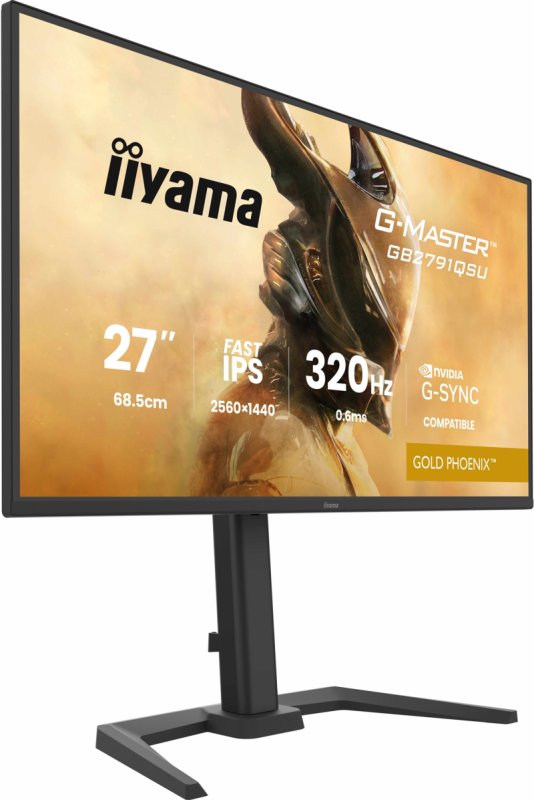 iiyama G-Master / GB2791QSU-B1 / 27" / IPS / QHD / 320Hz / 0,6ms / Černá - obrázek č. 1