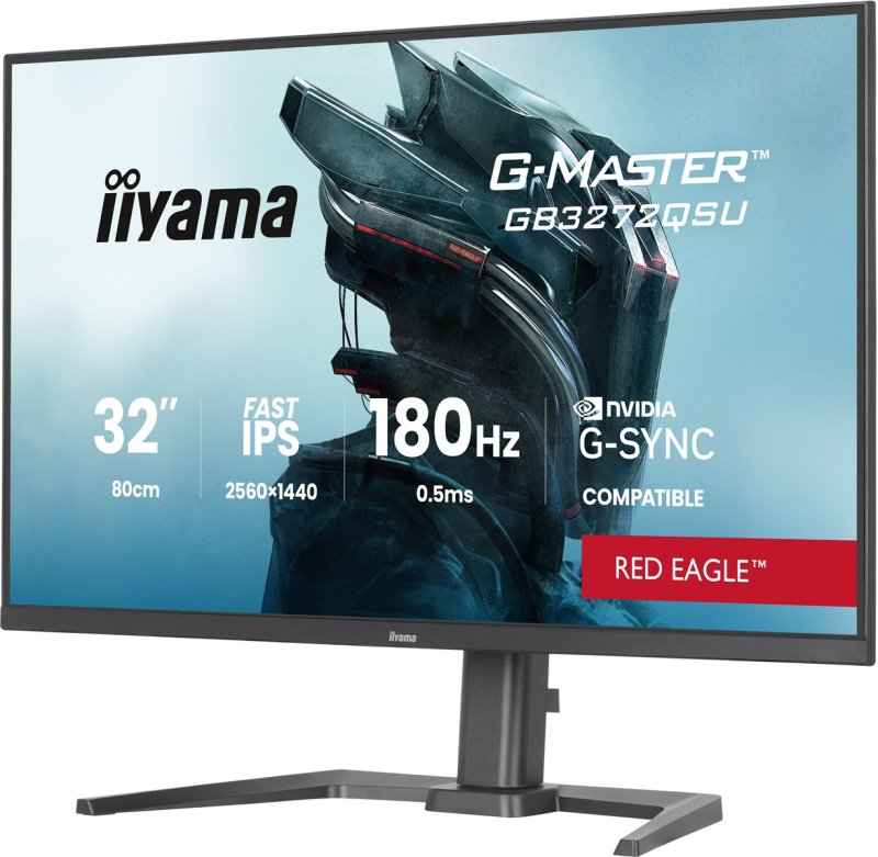 iiyama G-Master / GB3272QSU-B1 / 31,5" / IPS / QHD / 180Hz / 0,5ms / Černá - obrázek č. 2
