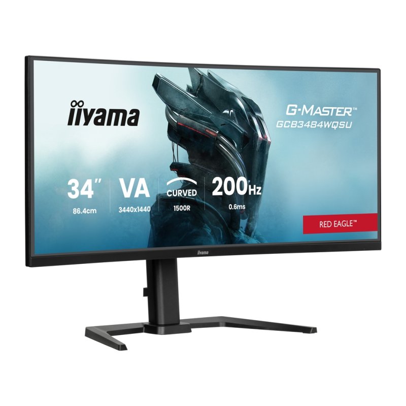 34" iiyama GCB3484WQSU-B2:VA,UWQHD,180Hz,USB-C - obrázek č. 1