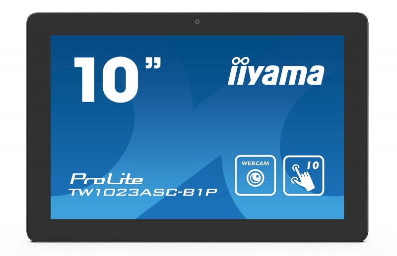 10" iiyama TW1023ASC-B1P, IPS, HD, capacitive, 10P, 450cd/ m2, mini HDMI, WiFi, Webcam, Android 8.1 - obrázek produktu