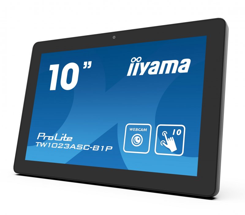 10" iiyama TW1023ASC-B1P, IPS, HD, capacitive, 10P, 450cd/ m2, mini HDMI, WiFi, Webcam, Android 8.1 - obrázek č. 2