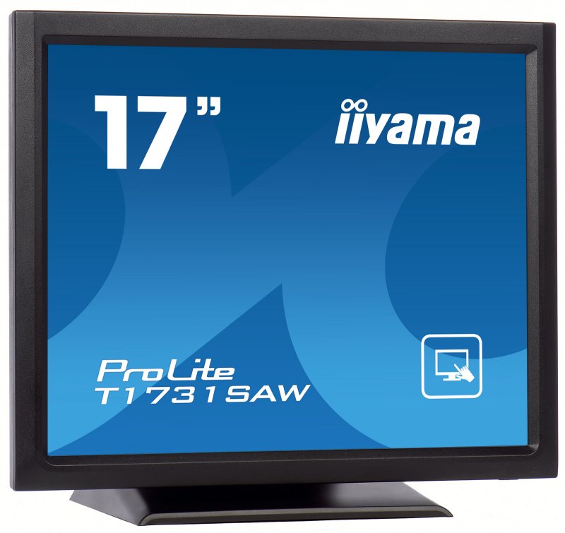 17" iiyama T1731SAW-B5: TN, SXGA, SAW, 1P, 250cd/ m2, VGA, DP, HDMI, černý - obrázek č. 1