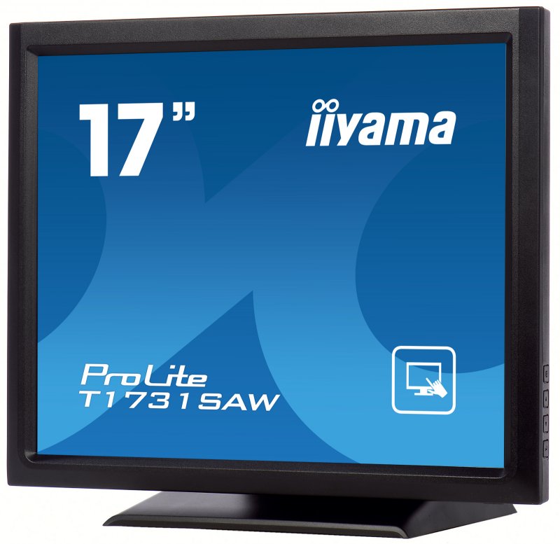 17" iiyama T1731SAW-B5: TN, SXGA, SAW, 1P, 250cd/ m2, VGA, DP, HDMI, černý - obrázek č. 2