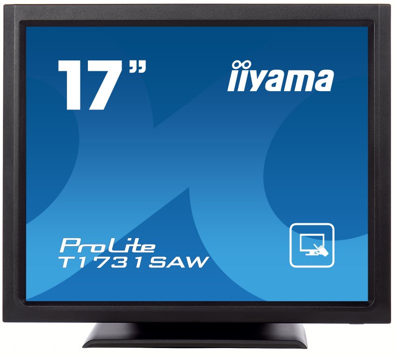 17" iiyama T1731SAW-B5: TN, SXGA, SAW, 1P, 250cd/ m2, VGA, DP, HDMI, černý - obrázek produktu