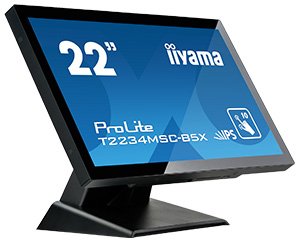 22" iiyama T2234MSC-B6X: IPS, FullHD, capacitive, 10P, 350cd/ m2, VGA, DP, HDMI, černý - obrázek č. 3