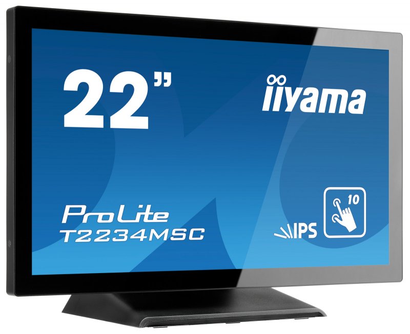 22" iiyama T2234MSC-B6X: IPS, FullHD, capacitive, 10P, 350cd/ m2, VGA, DP, HDMI, černý - obrázek č. 1