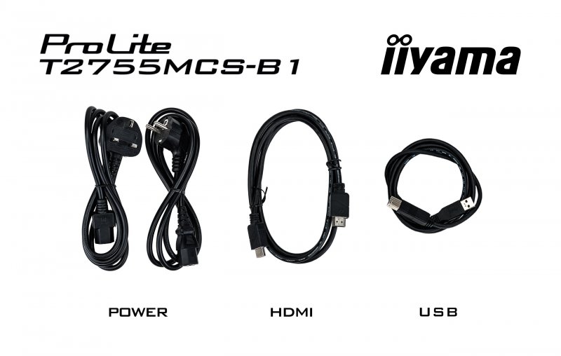 27" iiyama T2755MSC-B1:IPS,FHD,PCAP,Webcam - obrázek č. 2
