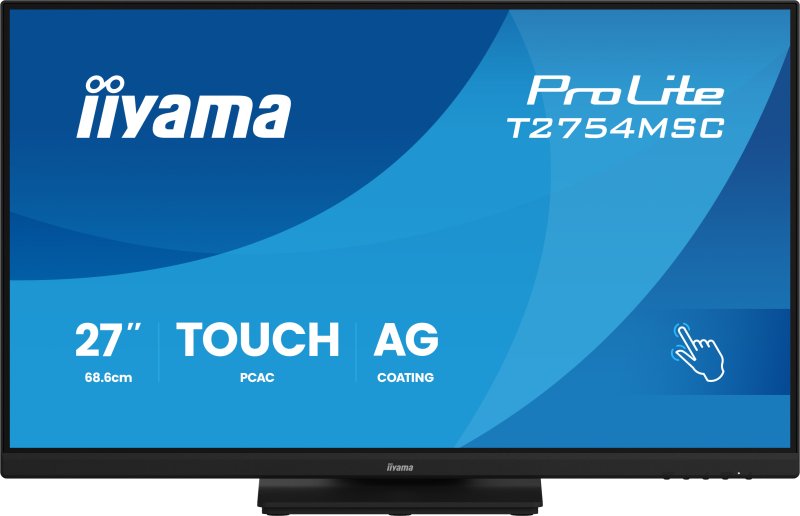 27" iiyama T2754MSC-B2AG: IPS,FHD,AG,10P,HDMI,repr - obrázek produktu