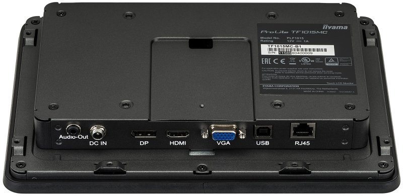 10" iiyama TF1015MC-B2: VA, WXGA, capacitive, 10P, 500cd/ m2, VGA, DP, HDMI, černý - obrázek č. 5