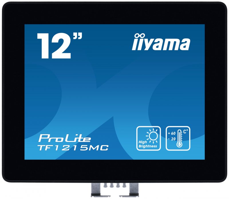 12" iiyama TF1215MC-B1: IPS, XGA, capacitive, 10P, 540cd/ m2, VGA, DP, HDMI, IP65, Ball Drop, černý - obrázek produktu