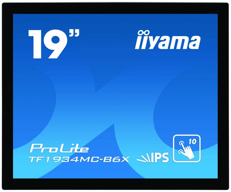 19" iiyama TF1934MC-B6X: IPS, SXGA, capacitive, 10P, 350cd/ m2, VGA, DP, HDMI, černý - obrázek č. 2
