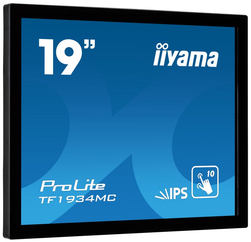19" iiyama TF1934MC-B7X: IPS, 1280x1024, capacitive, 10P, 350cd/ m2, VGA, DP, HDMI, IP65, černý - obrázek č. 1