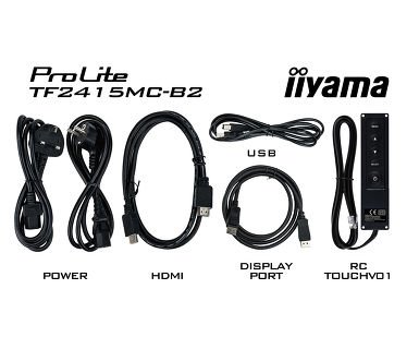 22" iiyama TF2215MC-B2: IPS, FullHD, capacitive, 10P, 350cd/ m2, VGA, DP, HDMi, černý - obrázek č. 4