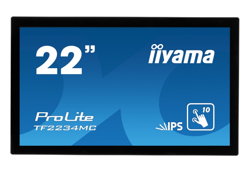 22" iiyama TF2234MC-B6AGB: IPS, FullHD, capacitive, 10P, 350cd/ m2, VGA, DP, HDMI, černý - obrázek produktu