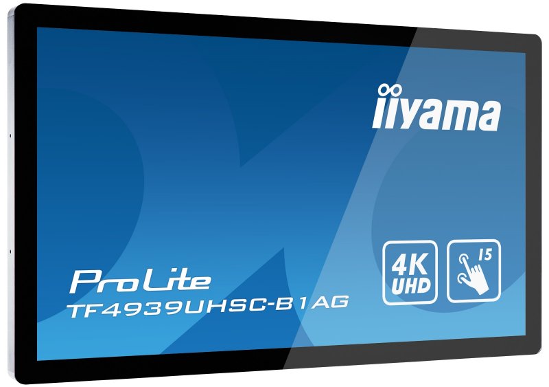49" iiyama TF4939UHSC-B1AG: IPS, 4K, capacitive, 15P, 500cd/ m2, VGA, HDMI, DP, 24/ 7, IP54, černý - obrázek č. 9