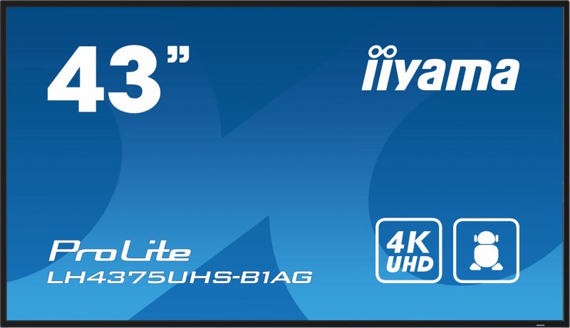 43" iiyama LH4375UHS-B1AG:IPS,4K UHD,Android,24/ 7 - obrázek produktu