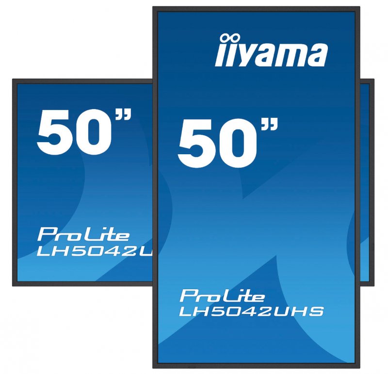 50" iiyama LH5042UHS-B1: VA, 4K UHD, 500cd/ m2, 18/ 7, LAN, Android 8.0, černý - obrázek produktu