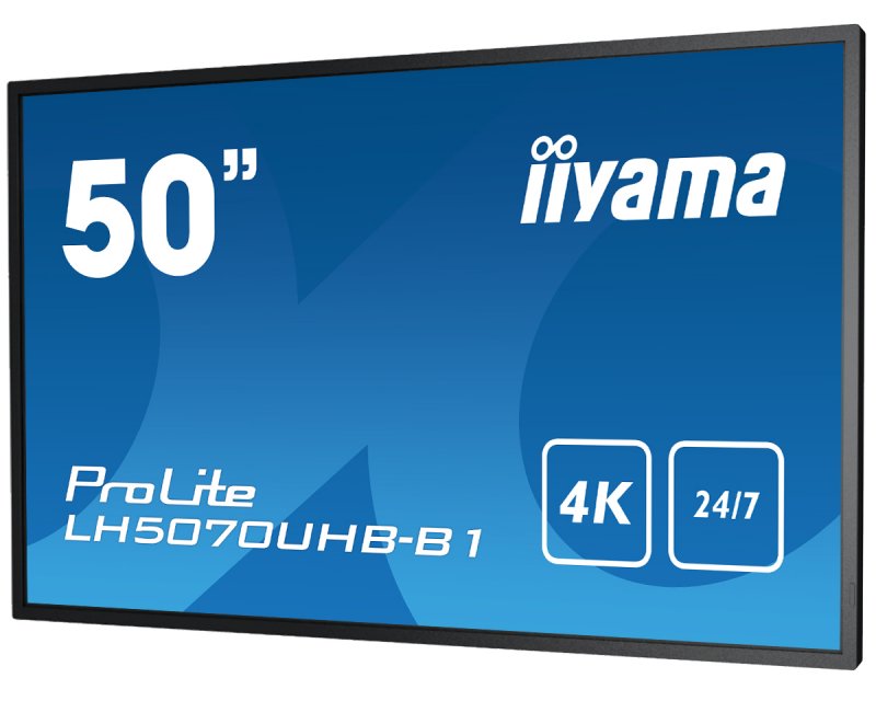 50" iiyama LH5070UHB-B1: VA,4K UHD,Android,24/ 7 - obrázek č. 3