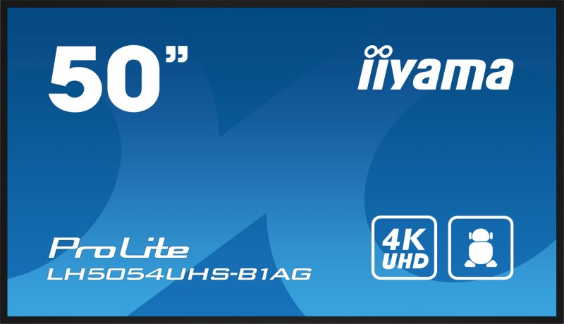 50" iiyama LH5054UHS-B1AG: VA,4K UHD,Android,24/ 7 - obrázek produktu