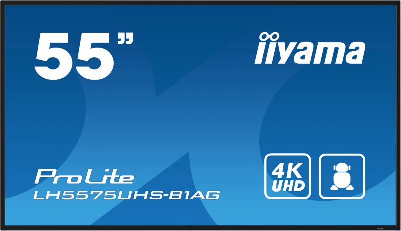 55" iiyama LH5575UHS-B1AG:IPS,4K UHD,Android,24/ 7 - obrázek produktu
