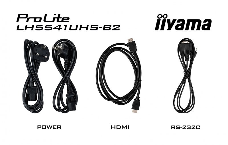 55" iiyama LH5541UHS-B2:IPS,4K UHD,500cd,repro - obrázek č. 6