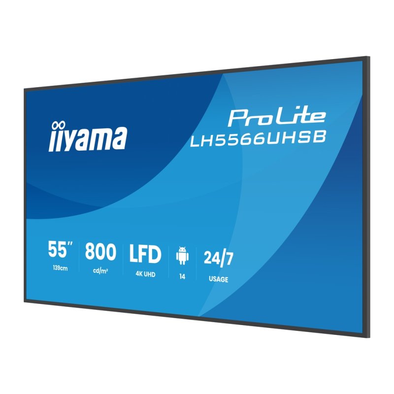 55" iiyama LH5566UHSB-B1AG: VA,4K UHD,IPX5,DP-out - obrázek č. 10