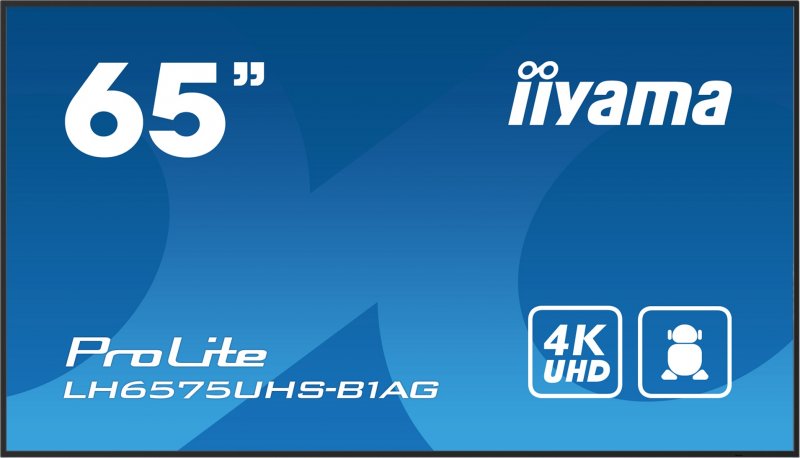 65" iiyama LH6575UHS-B1AG: IPS,4K UHD,Android,24/ 7 - obrázek produktu