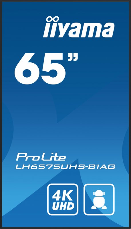 65" iiyama LH6575UHS-B1AG: IPS,4K UHD,Android,24/ 7 - obrázek č. 1