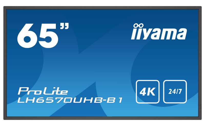 65" iiyama LH6570UHB-B1: VA, 4K UHD,Android,24/ 7 - obrázek produktu
