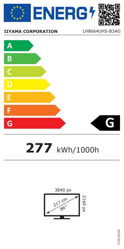 86" iiyama LH8664UHS-B3AG:IPS,4K,ANDR 14,24 / 7 - obrázek č. 8