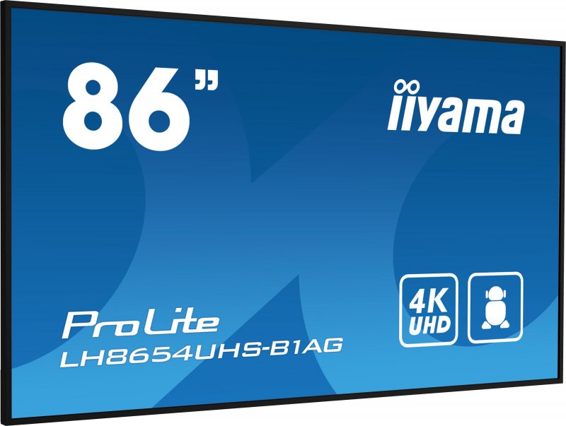 86" iiyama LH8654UHS-B1AG:IPS,4K UHD. 24/ 7,Android - obrázek č. 6