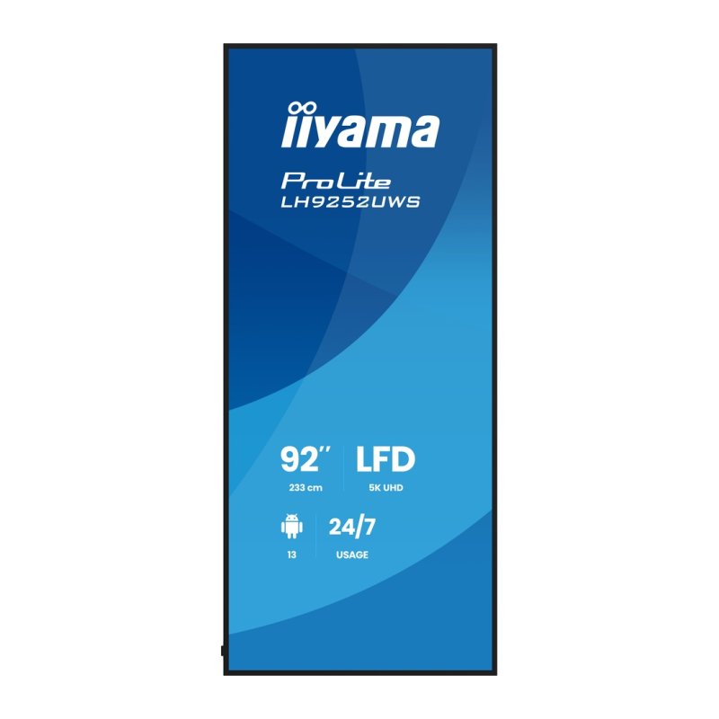 92" iiyama LH9252UWS-B1AG:VA,5K,24 / 7 - obrázek č. 12