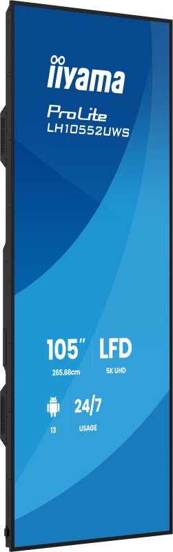 105" iiyama LH10552UWS-B1AG: IPS,5K,USB-C,24 / 7 - obrázek č. 2