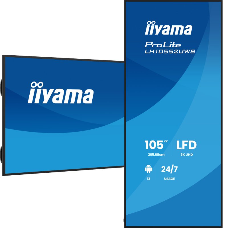 105" iiyama LH10552UWS-B1AG: IPS,5K,USB-C,24 / 7 - obrázek č. 3