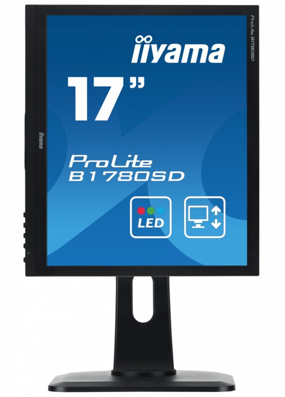 17" LCD iiyama Prolite B1780SD-B1 - 5ms,250cd/ m2,1000:1,5:4,VGA,DVI,repro,pivot,výšk.nastav.,černý - obrázek č. 1