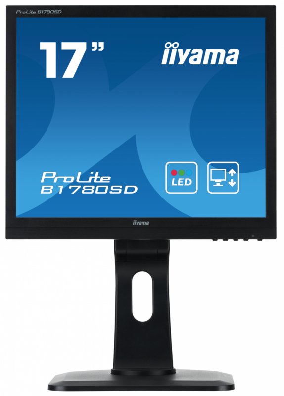 17" LCD iiyama Prolite B1780SD-B1 - 5ms,250cd/ m2,1000:1,5:4,VGA,DVI,repro,pivot,výšk.nastav.,černý - obrázek produktu