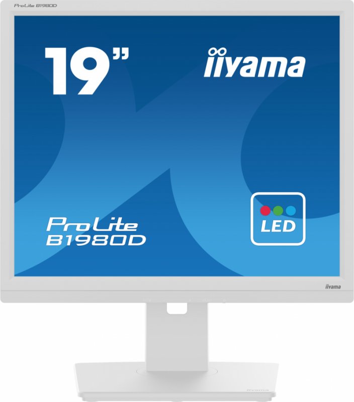 iiyama ProLite/ B1980D-W5/ 19"/ TN/ 1280x1024/ 60Hz/ 5ms/ White/ 3R - obrázek produktu