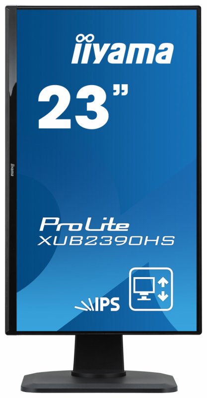 23"LCD iiyama XUB2390HS-B1 -IPS,5ms,250cd/ m2,FullHD,HDMI,DVI-D,repro,pivot,výš.nastav. - obrázek č. 3