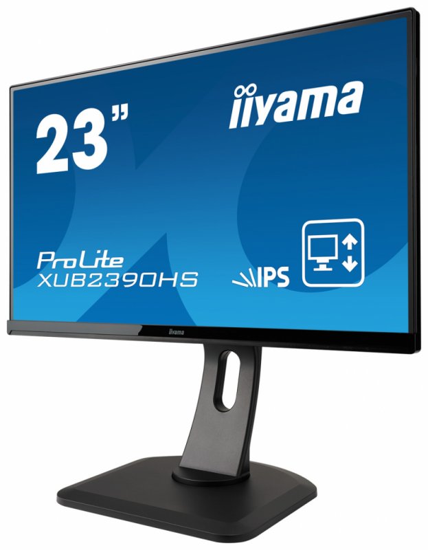 23"LCD iiyama XUB2390HS-B1 -IPS,5ms,250cd/ m2,FullHD,HDMI,DVI-D,repro,pivot,výš.nastav. - obrázek č. 2