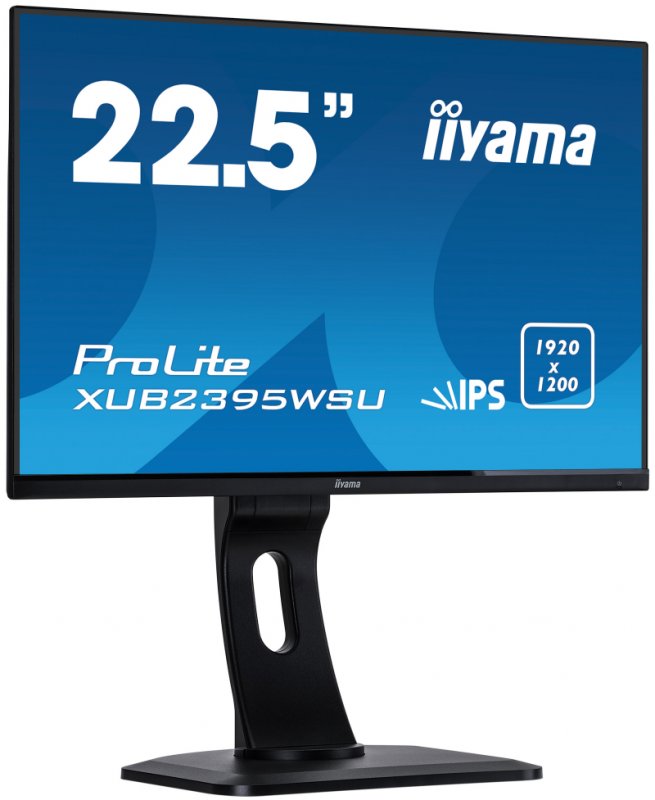 23" iiyama XUB2395WSU-B1 - IPS,1920x1200,4ms,250cd/ m2, 1000:1,16:10,VGA,HDMI,DP,USB,repro.,pivot - obrázek č. 1