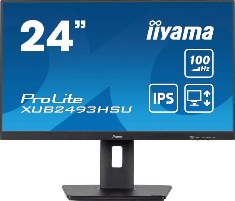 iiyama ProLite/ XUB2493HSU-B6/ 23,8"/ IPS/ FHD/ 100Hz/ 1ms/ Black/ 3R - obrázek produktu