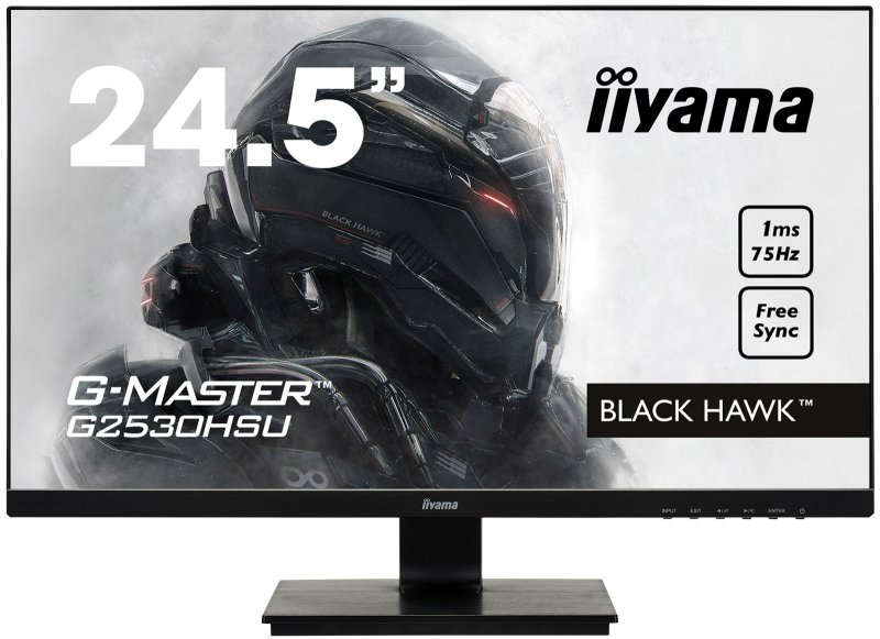 25"LCD iiyama G-Master G2530HSU-B1-FreeSync,1ms,250cd,75Hz,1000:1(12M:1ACR),USB,VGA,DP,HDMI,repro - obrázek produktu