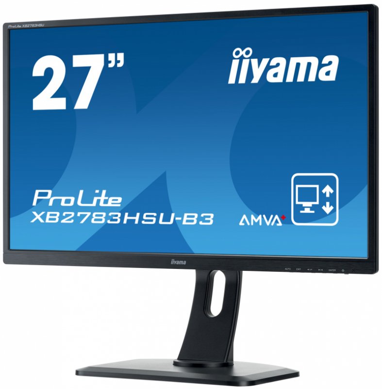 27" LCD iiyama XB2783HSU-B3 -AMVA+,4ms,300cd/ m2,3000:1,FHD,VGA,HDMI,USB,repro,pivot,výšk.nastav. - obrázek č. 3