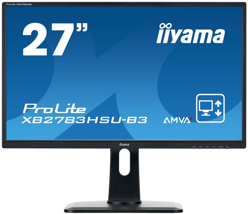 27" LCD iiyama XB2783HSU-B3 -AMVA+,4ms,300cd/ m2,3000:1,FHD,VGA,HDMI,USB,repro,pivot,výšk.nastav. - obrázek produktu