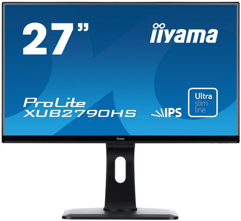 27" LCD iiyama XUB2790HS-B1 - IPS, 5ms, 250cd/ m2, FullHD, VGA, DVI, HDMI, repro, pivot, výšk.nastav. - obrázek produktu
