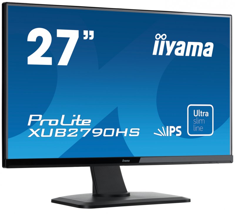 27" LCD iiyama XUB2790HS-B1 - IPS, 5ms, 250cd/ m2, FullHD, VGA, DVI, HDMI, repro, pivot, výšk.nastav. - obrázek č. 1