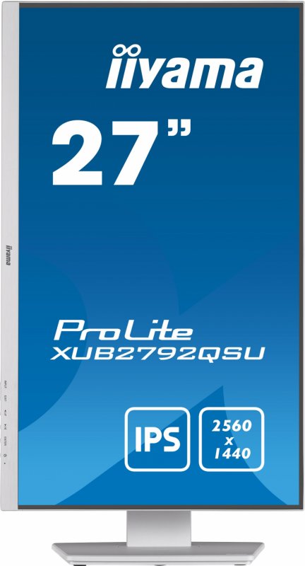 iiyama ProLite/ XUB2792QSU-W5/ 27"/ IPS/ QHD/ 75Hz/ 5ms/ White/ 3R - obrázek č. 1