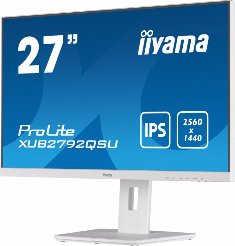 iiyama ProLite/ XUB2792QSU-W5/ 27"/ IPS/ QHD/ 75Hz/ 5ms/ White/ 3R - obrázek č. 3